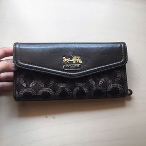 Brown Coach wallet